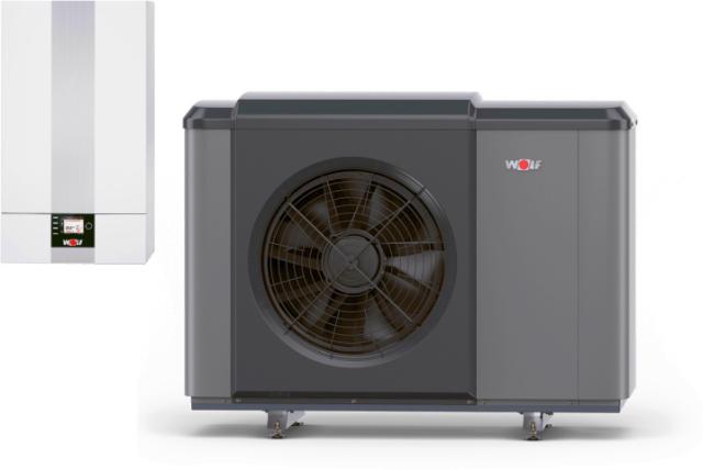 Wolf CHA-Monoblock 07/400V — Luft-Wasser-Wärmepumpe R290 mit E-Heizelement