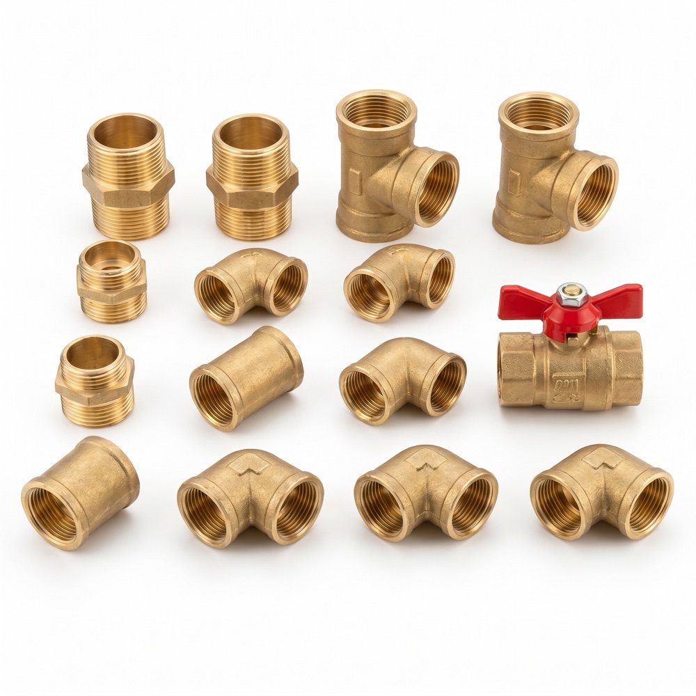 TECElogo-Ax T-Stück 16 × 16 × 16 — Pressverbinder aus Siliziumbronze für das TECElogo-Rohrsystem